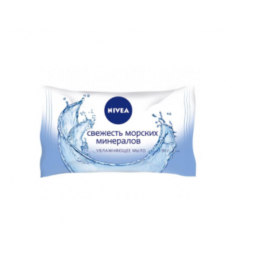 Мило-догляд  Nivea bath морські мінерали 90 г